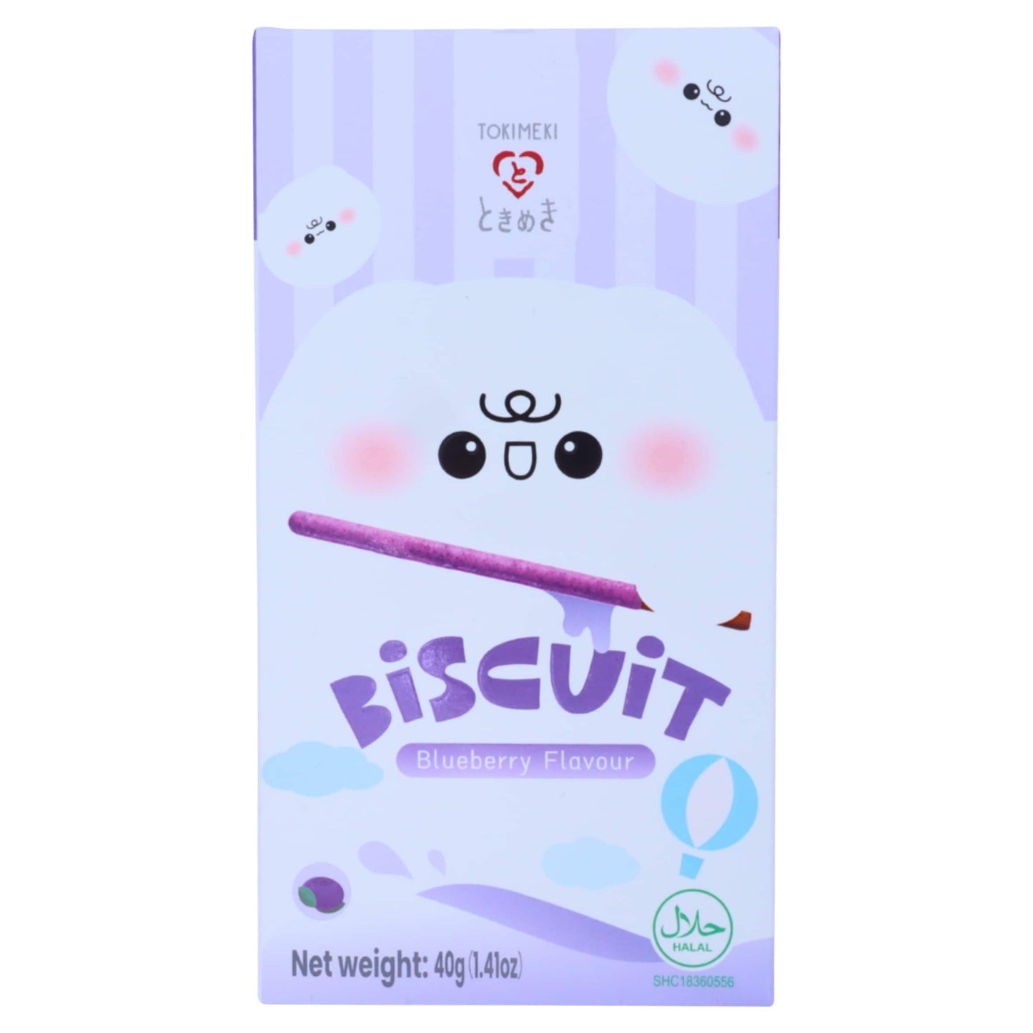 Tokimeki Biscuit Stick Blueberry Chocolate Flavour 40g — image 1