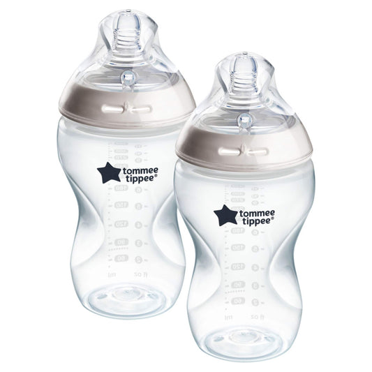 Tommee Tippee Baby Bottles, Natural Start Anti-Colic Baby Bottle, Medium Flow, 340ml, 3m+, Pack of 2 — image 1