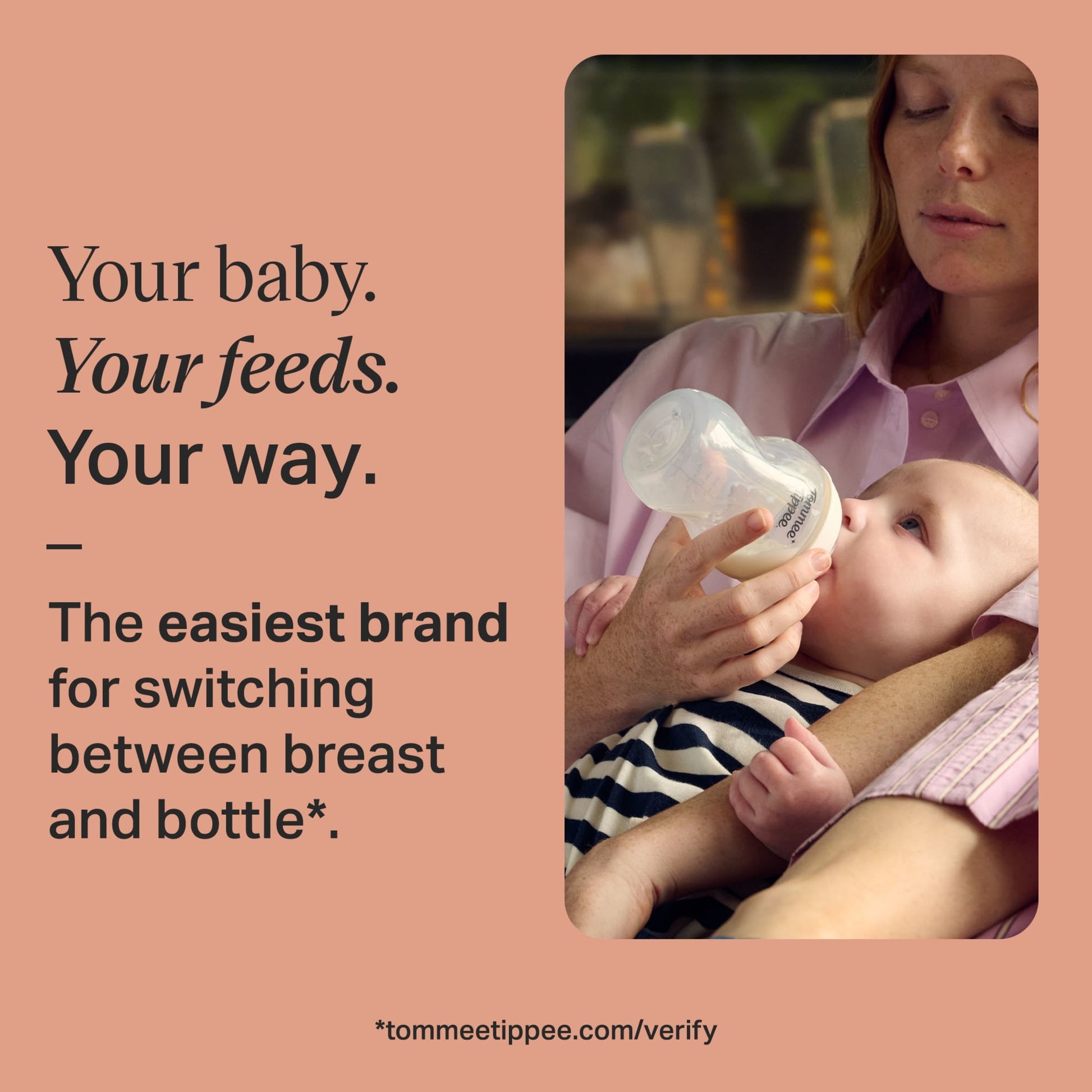 Tommee Tippee Baby Bottles, Natural Start Anti-Colic Baby Bottle, Medium Flow, 340ml, 3m+, Pack of 2 — image 2