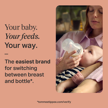 Tommee Tippee Baby Bottles, Natural Start Anti-Colic Baby Bottle, Medium Flow, 340ml, 3m+, Pack of 2 — image 2