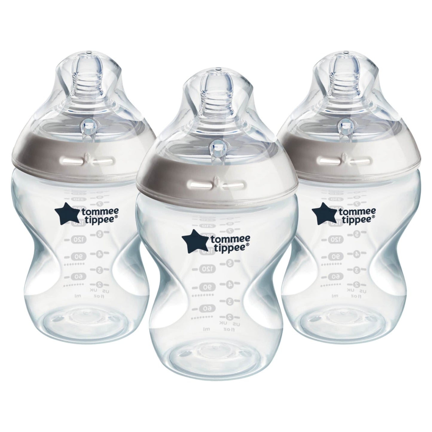 Tommee Tippee Baby Bottles, Natural Start Anti-Colic Baby Bottle, Slow Flow, 260ml, 0m+, Pack of 3 — image 1