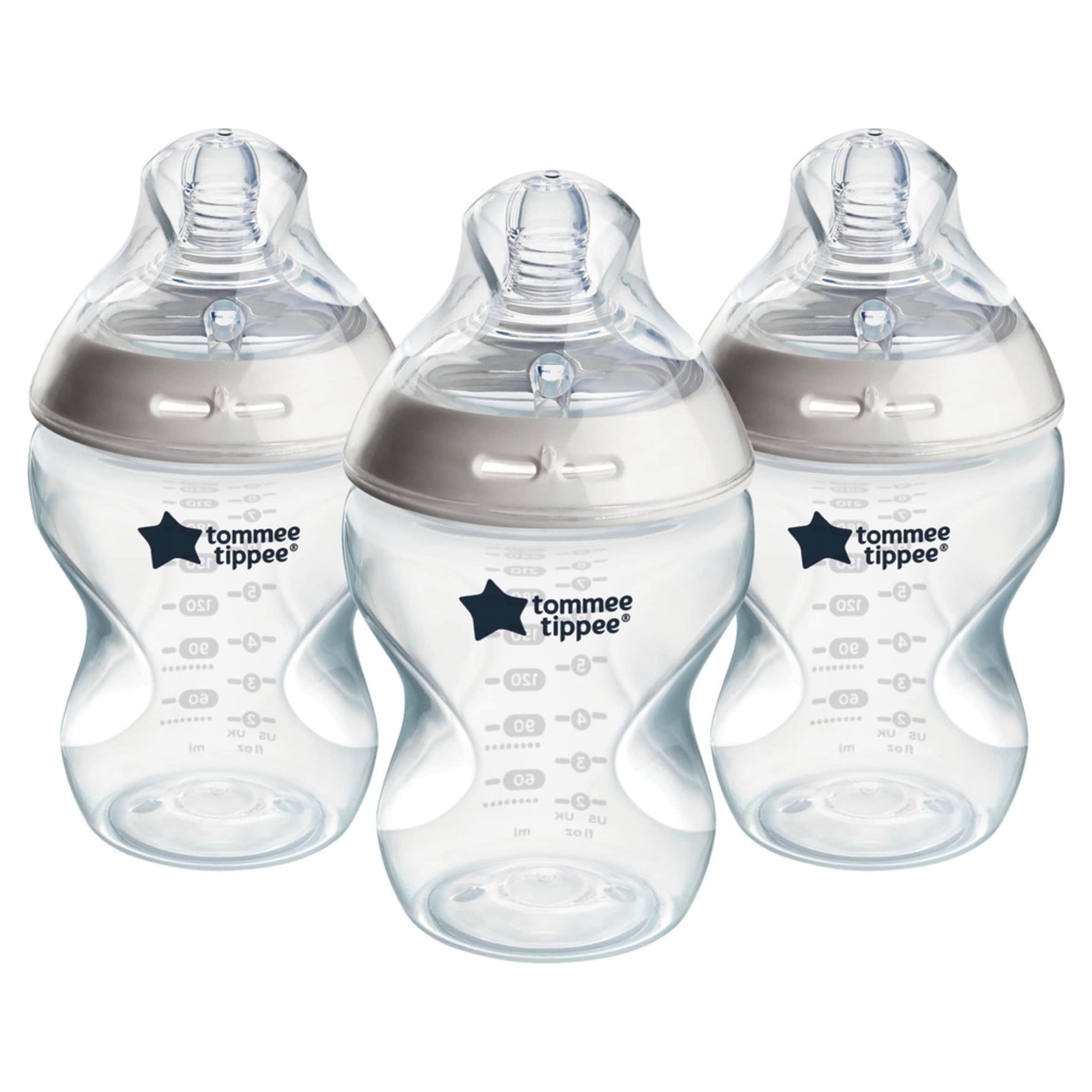 Tommee Tippee Baby Bottles, Natural Start Anti-Colic Baby Bottle, Slow Flow, 260ml, 0m+, Pack of 3 — image 1