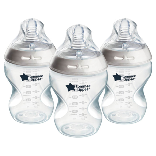 Tommee Tippee Baby Bottles, Natural Start Anti-Colic Baby Bottle, Slow Flow, 260ml, 0m+, Pack of 3 — image 1