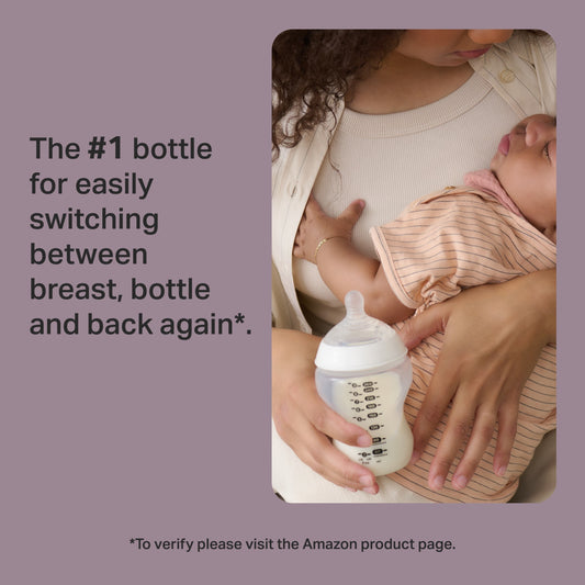 Tommee Tippee Baby Bottles, Natural Start Anti-Colic Baby Bottle, Slow Flow, 260ml, 0m+, Pack of 3 — image 2