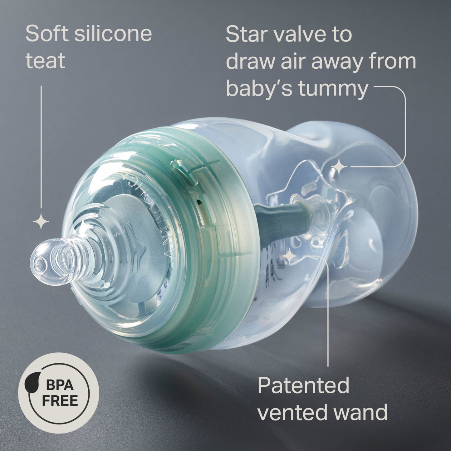 Tommee Tippee Closer To Nature Anti Colic Bottles 260Ml X2 — image 3