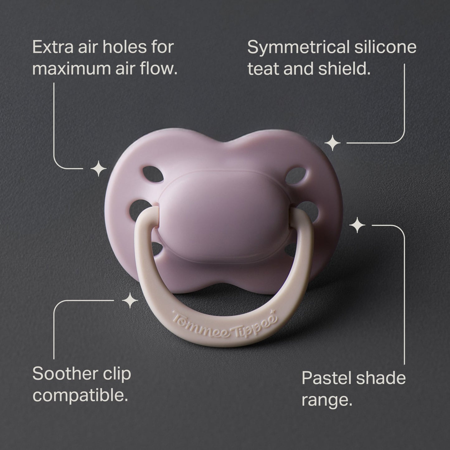 TOMMEE TIPPEE NEWBORN ORTHODONTIC SILICONE 0-2M 2 SOOTHERS — image 3