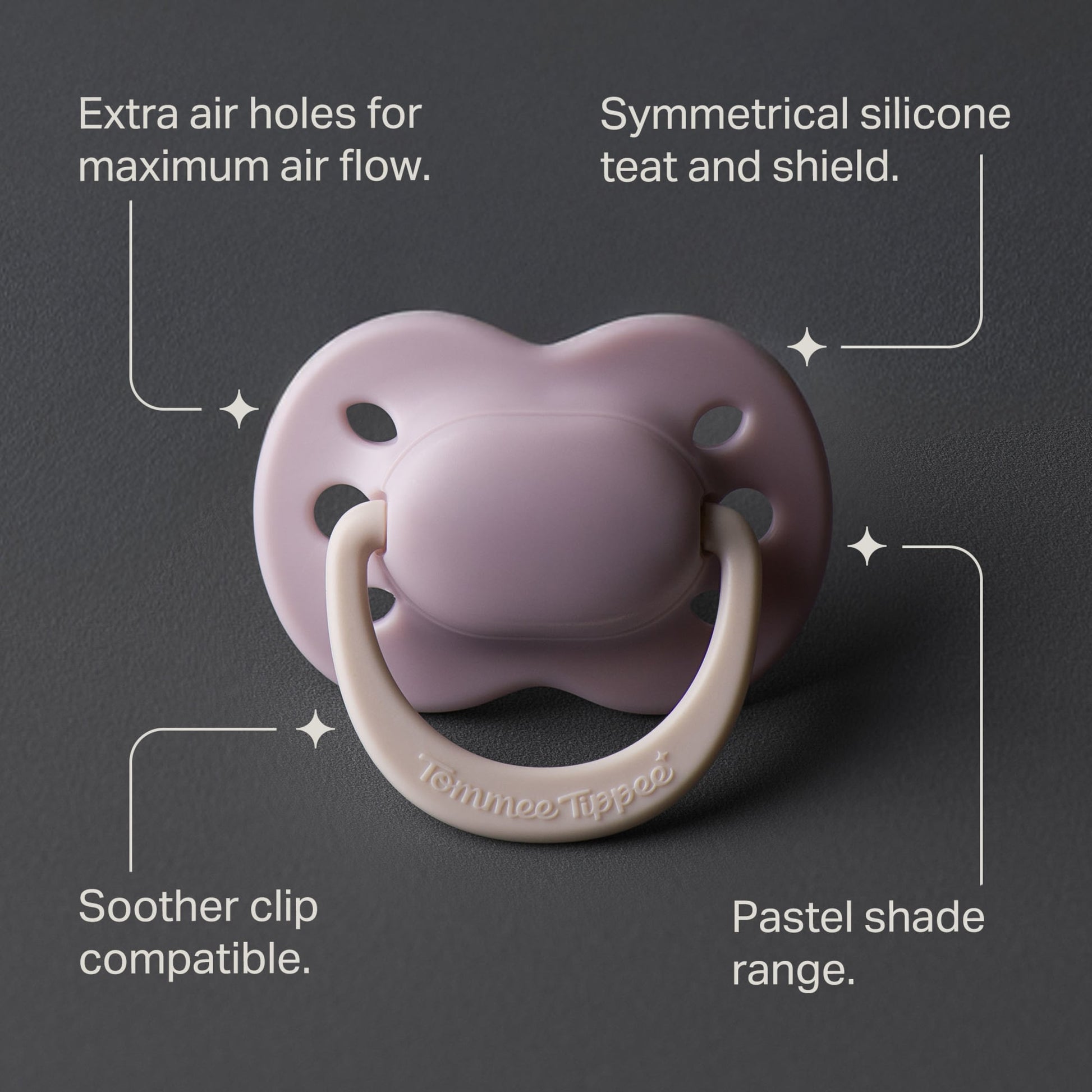 TOMMEE TIPPEE NEWBORN ORTHODONTIC SILICONE 0-2M 2 SOOTHERS — image 3