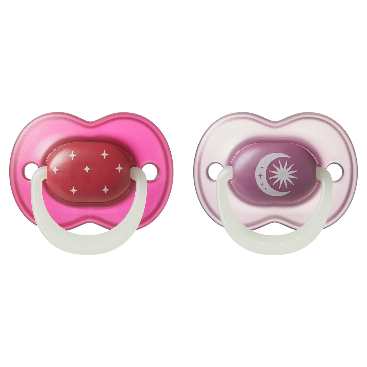 TOMMEE TIPPEE NIGHT GLOW ORTHODONTIC SILICONE 18-36M 2 SOOTHERS — image 1