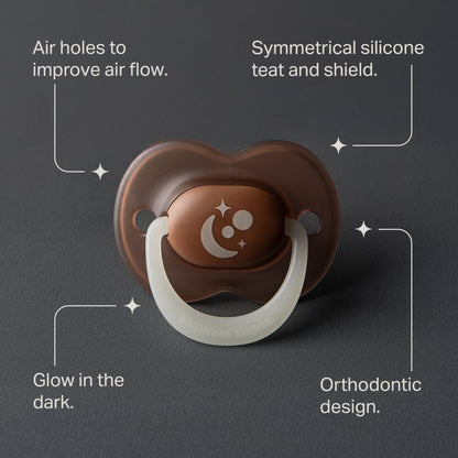 TOMMEE TIPPEE NIGHT GLOW ORTHODONTIC SILICONE 18-36M 2 SOOTHERS — image 3