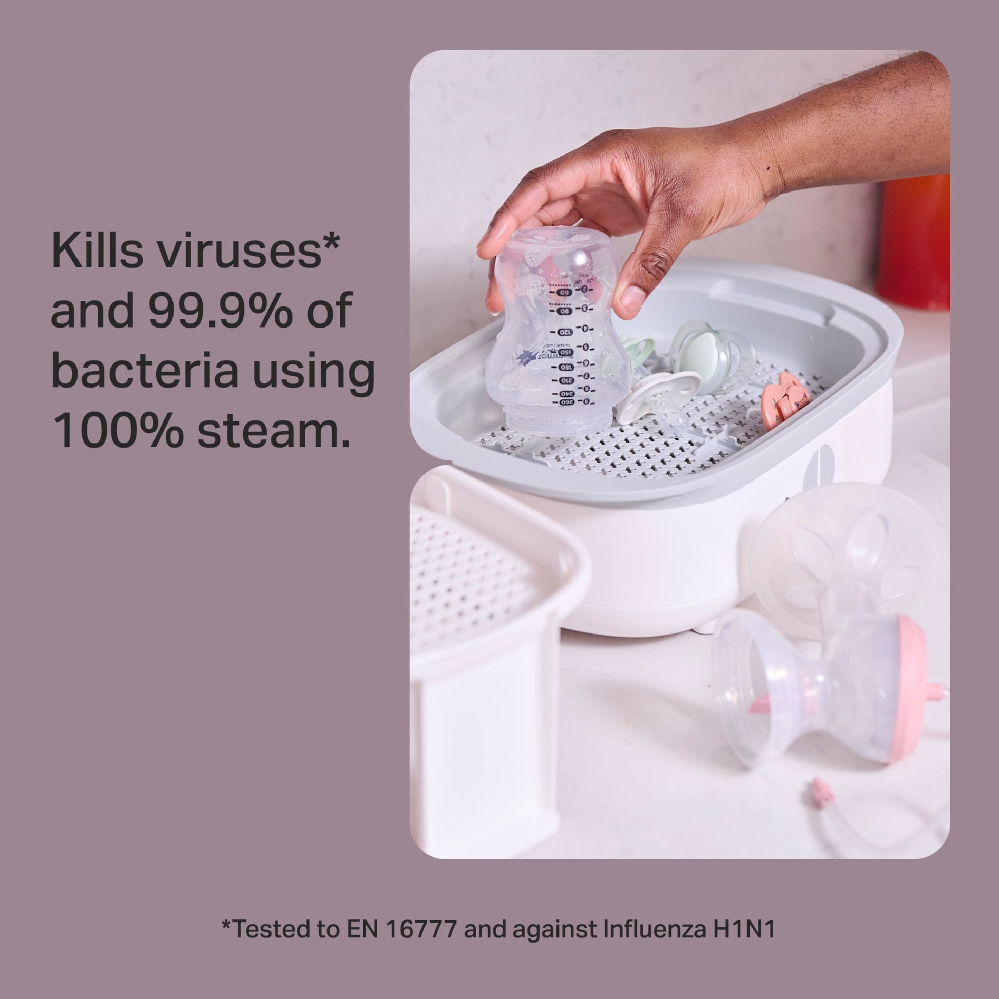 Tommee Tippee Super-Steam Advanced Electric Steriliser White — image 2