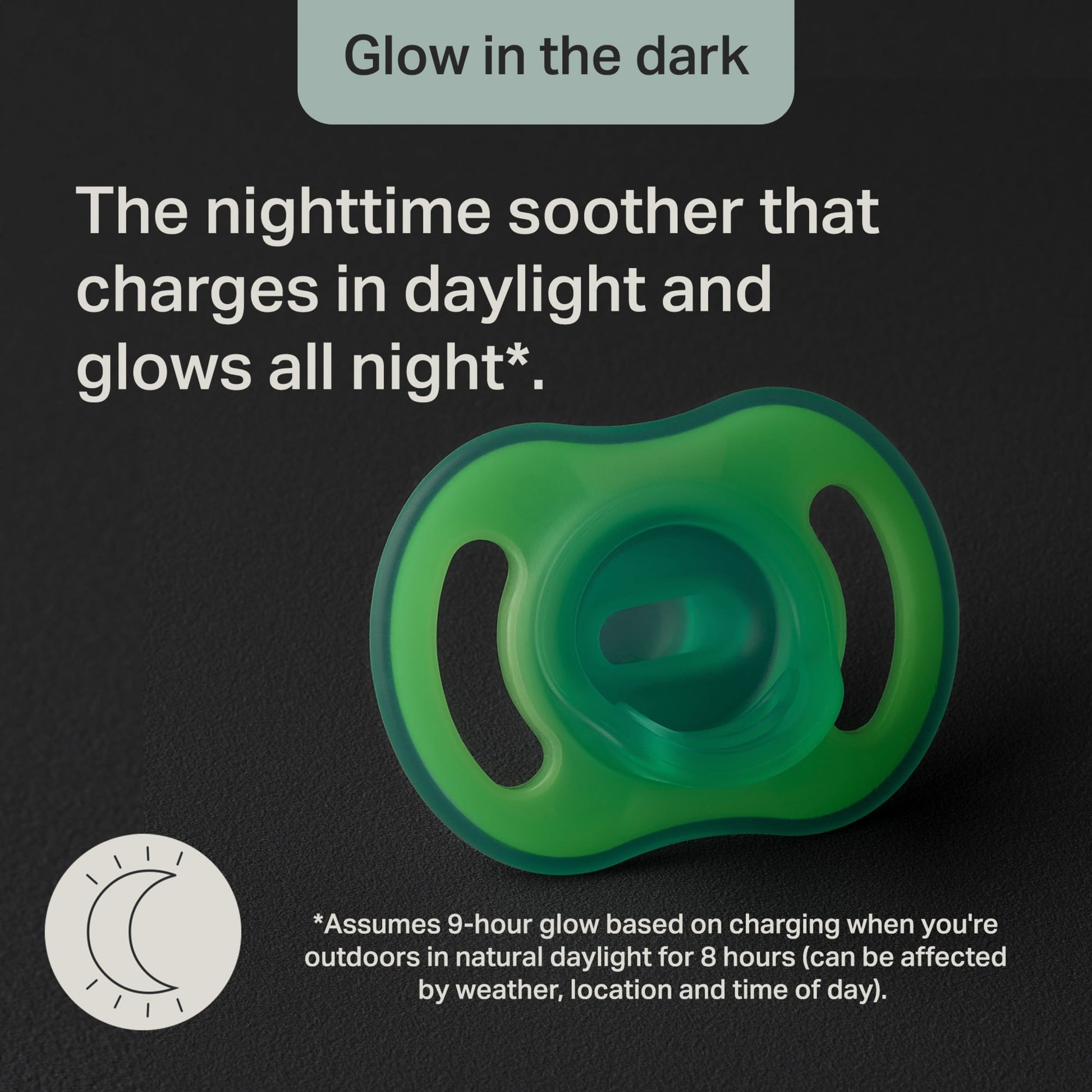 TOMMEE TIPPEE ULTRA LIGHT NIGHT GLOW ORTHODONTIC SILICONE 0-6M 2 SOOTHERS — image 4