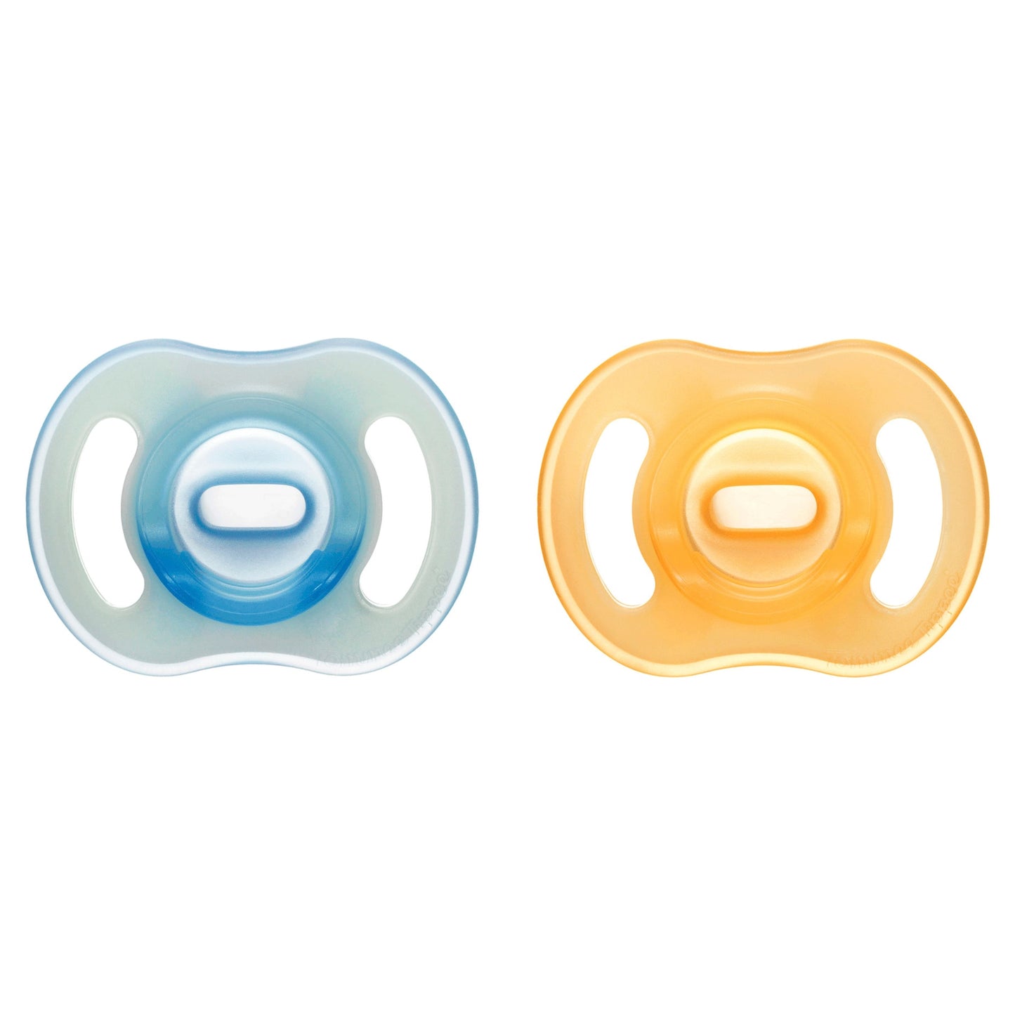 TOMMEE TIPPEE ULTRA LIGHT NIGHT GLOW ORTHODONTIC SILICONE 6-18M 2 SOOTHERS — image 1