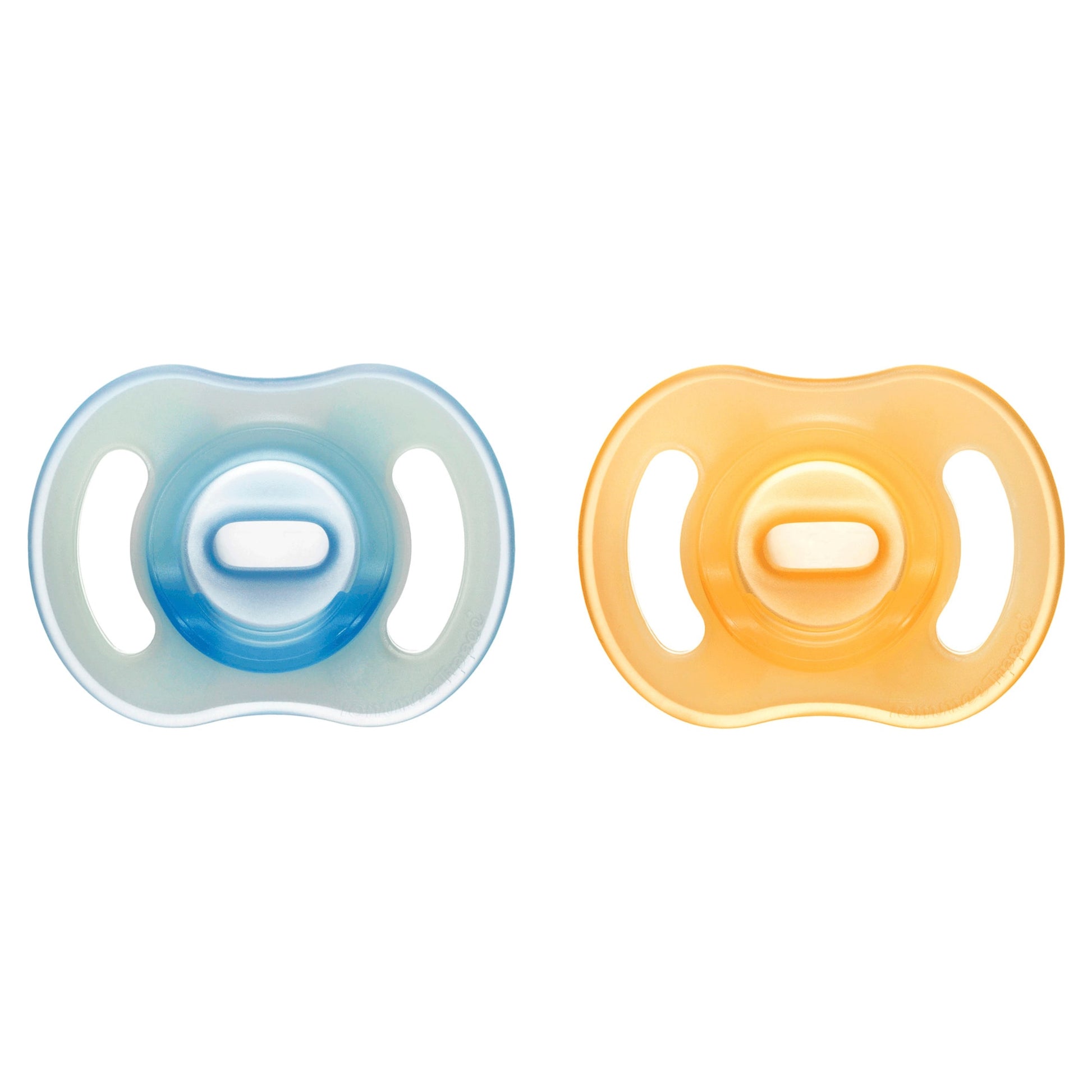 TOMMEE TIPPEE ULTRA LIGHT NIGHT GLOW ORTHODONTIC SILICONE 6-18M 2 SOOTHERS — image 1