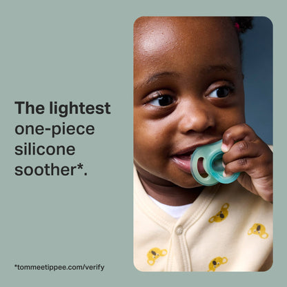 TOMMEE TIPPEE ULTRA LIGHT NIGHT GLOW ORTHODONTIC SILICONE 6-18M 2 SOOTHERS — image 2
