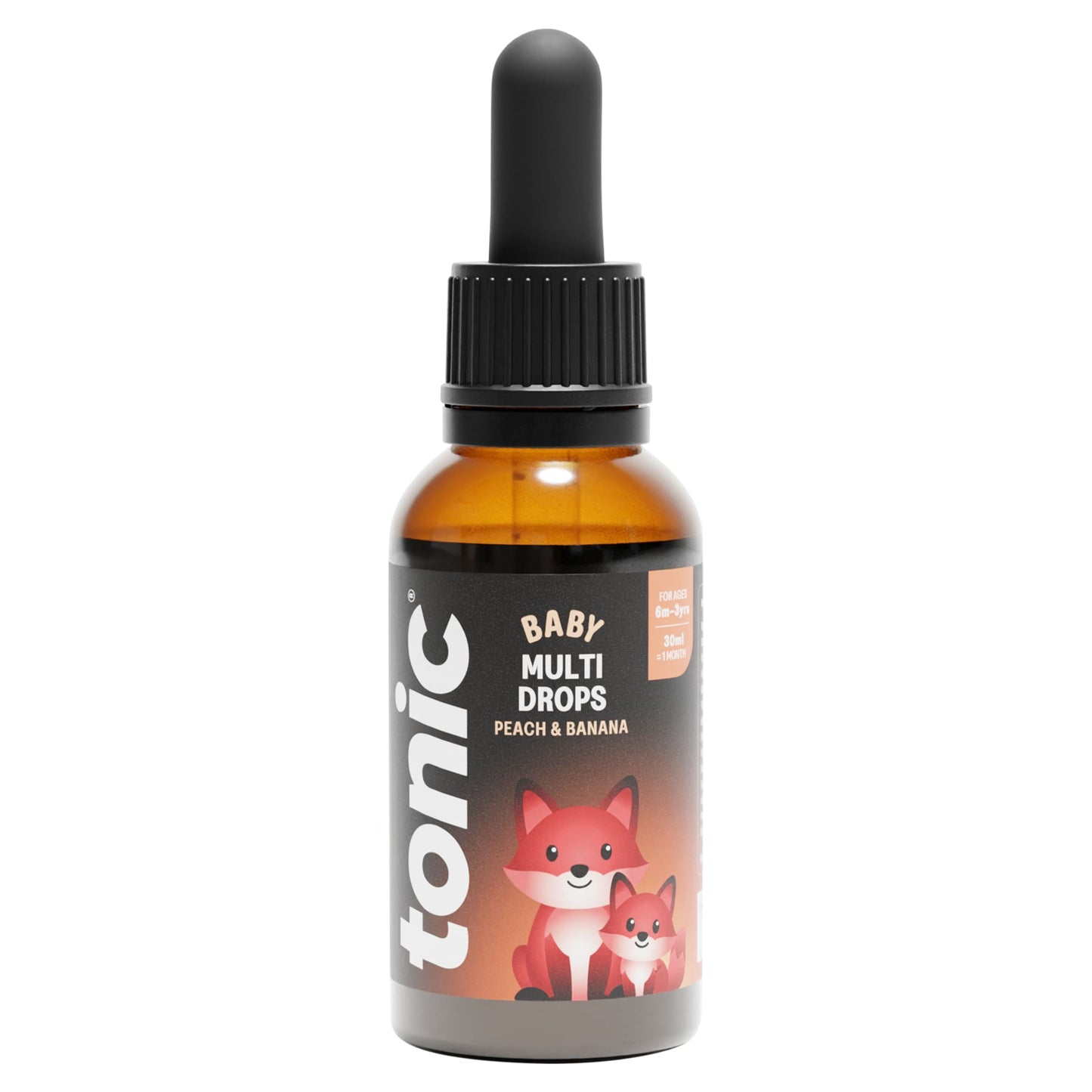 Tonic Baby Multivitamin Drops - Peach & Banana 30ml — image 1