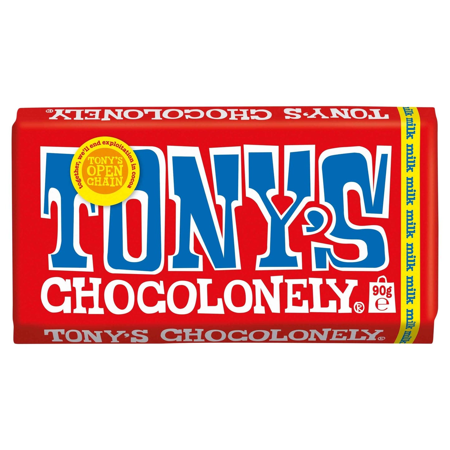 TONY'S Chocolonely Milk Chocolate 90g