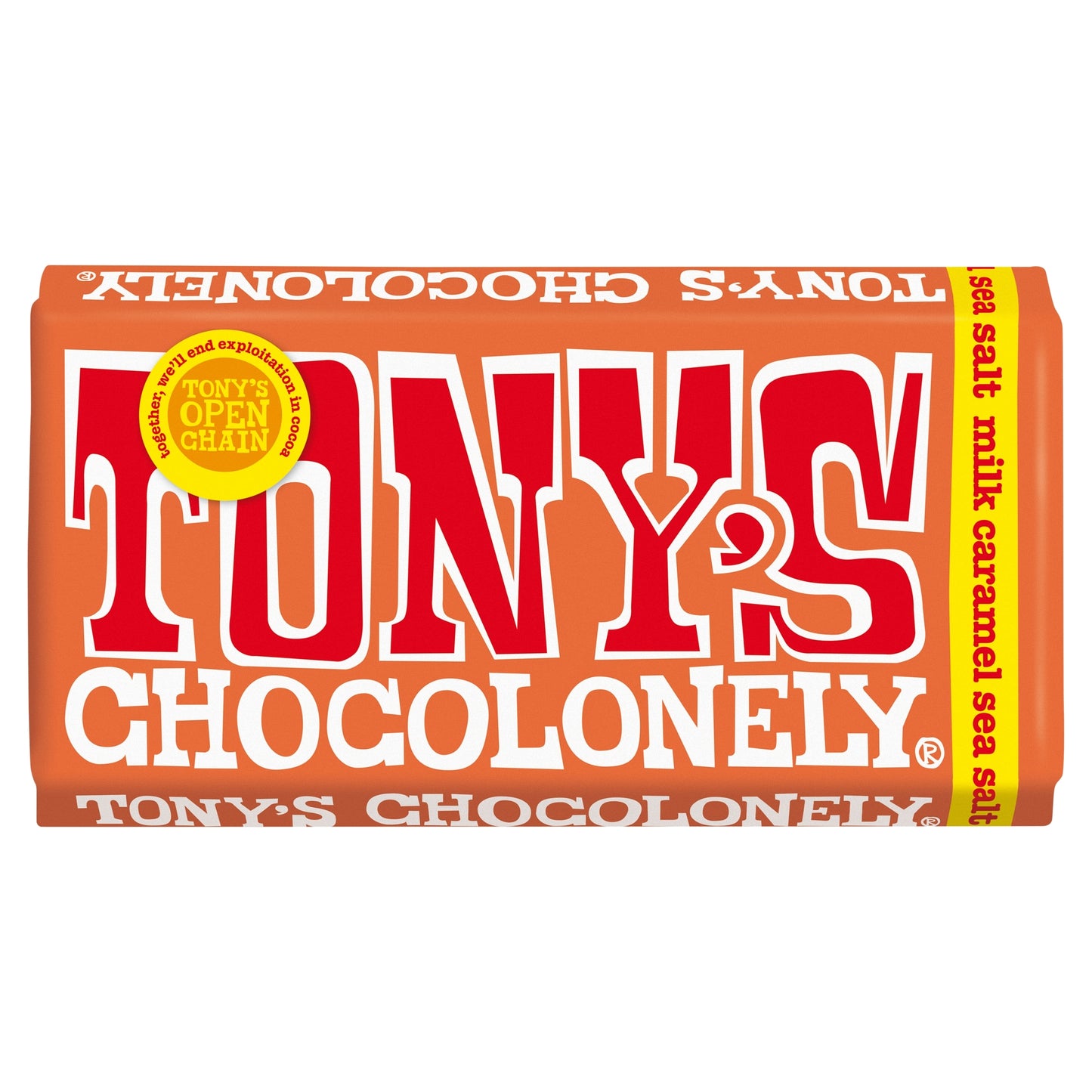 Tony's Chocolonely Milk Chocolate Caramel Sea Salt 180G — image 1