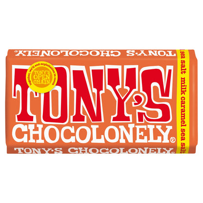 Tony's Chocolonely Milk Chocolate Caramel Sea Salt 180G — image 1