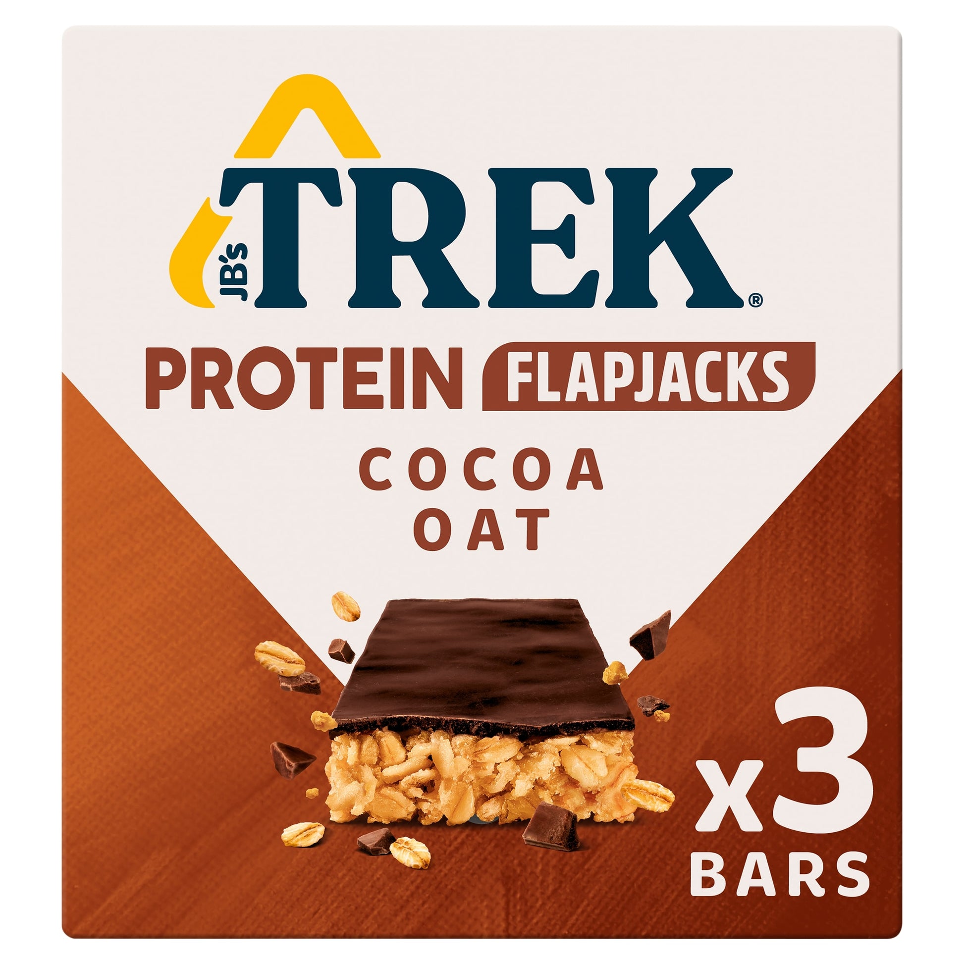 TREK Cocoa Oat Protein Flapjacks Multipack 3x50g — image 1