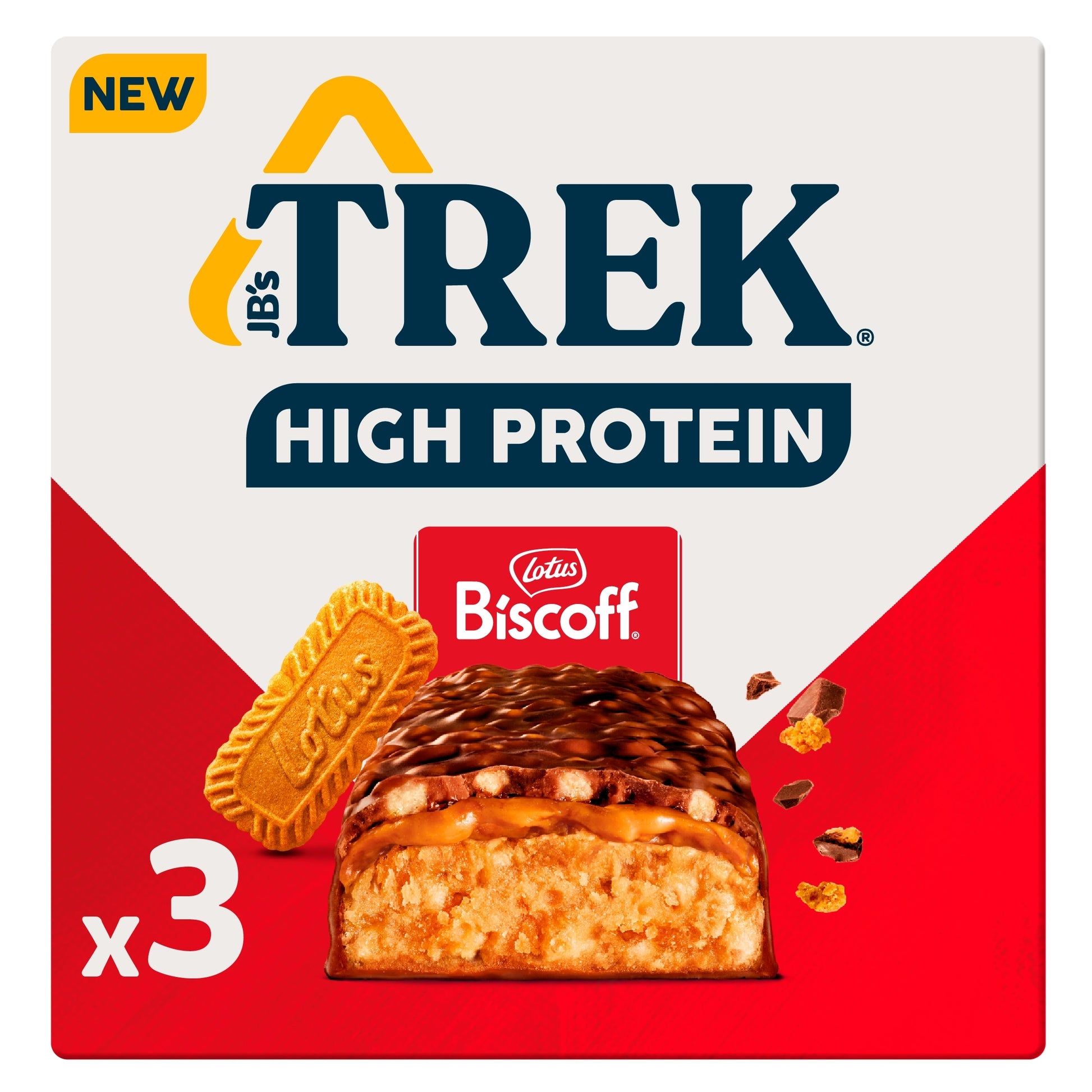 Trek High Protein Lotus Biscoff 3X44g — image 1