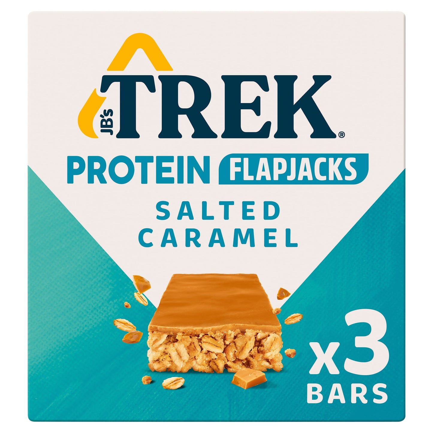 TREK Salted Caramel Protein Flapjacks 3x50g — image 1
