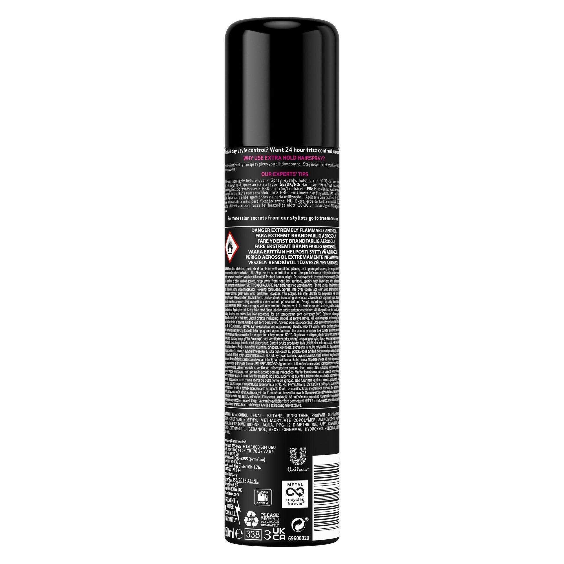 TRESemme Extra Hold Hairspray 250ml — image 2