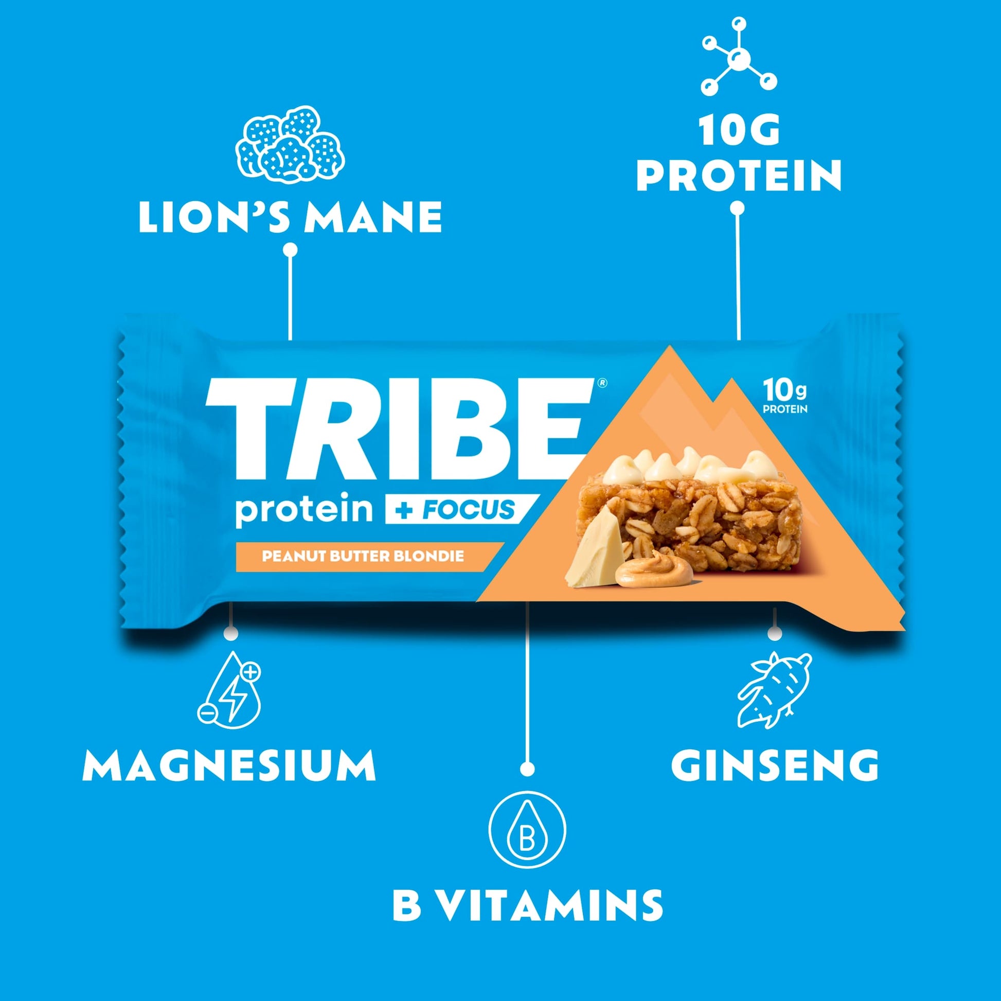 TRIBE Energy & Focus Peanut Butter Blondie 60g — image 4
