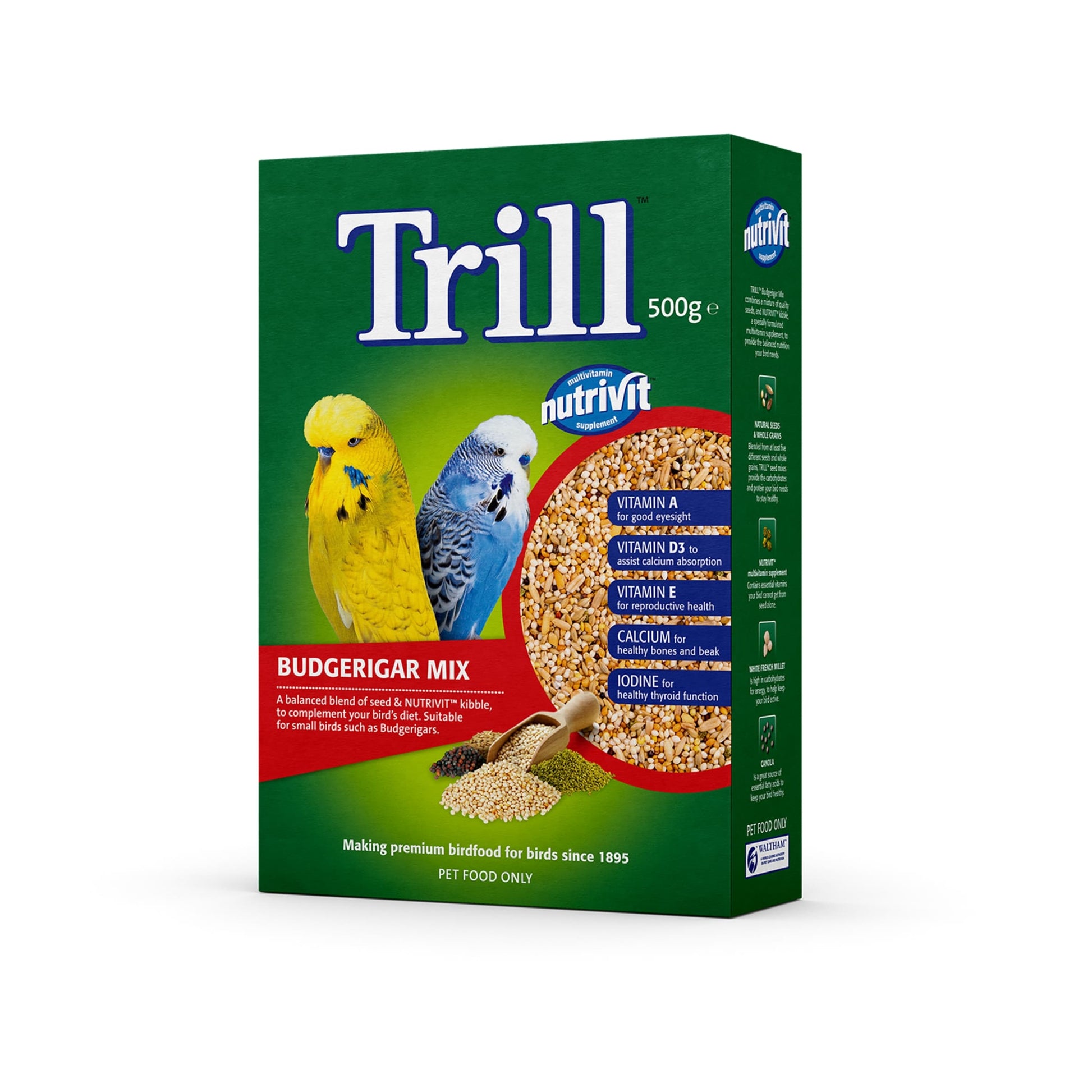 Trill Budgie Bird Food 500g — image 1
