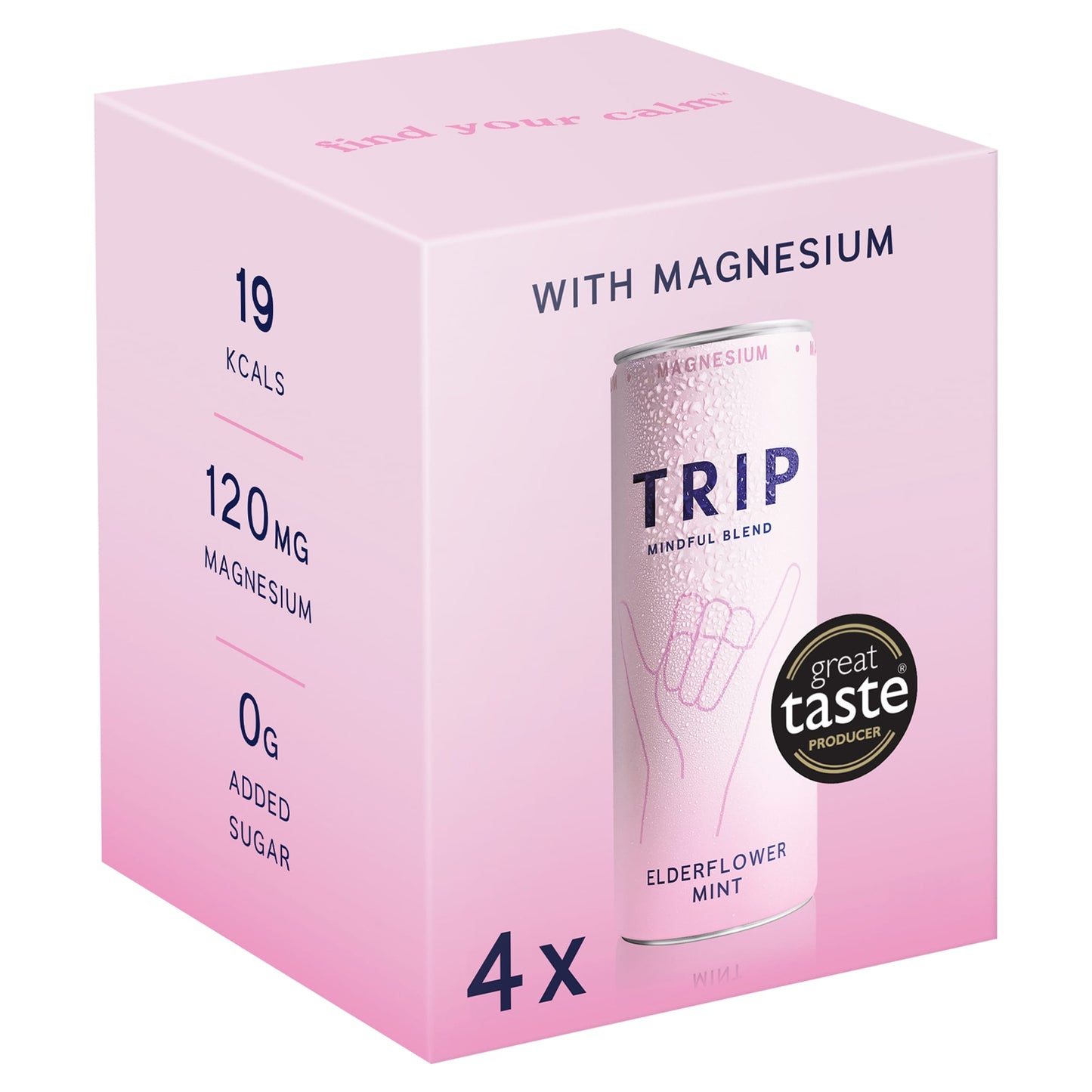 TRIP Mindful Blend Elderflower Mint 4x250ml — image 1