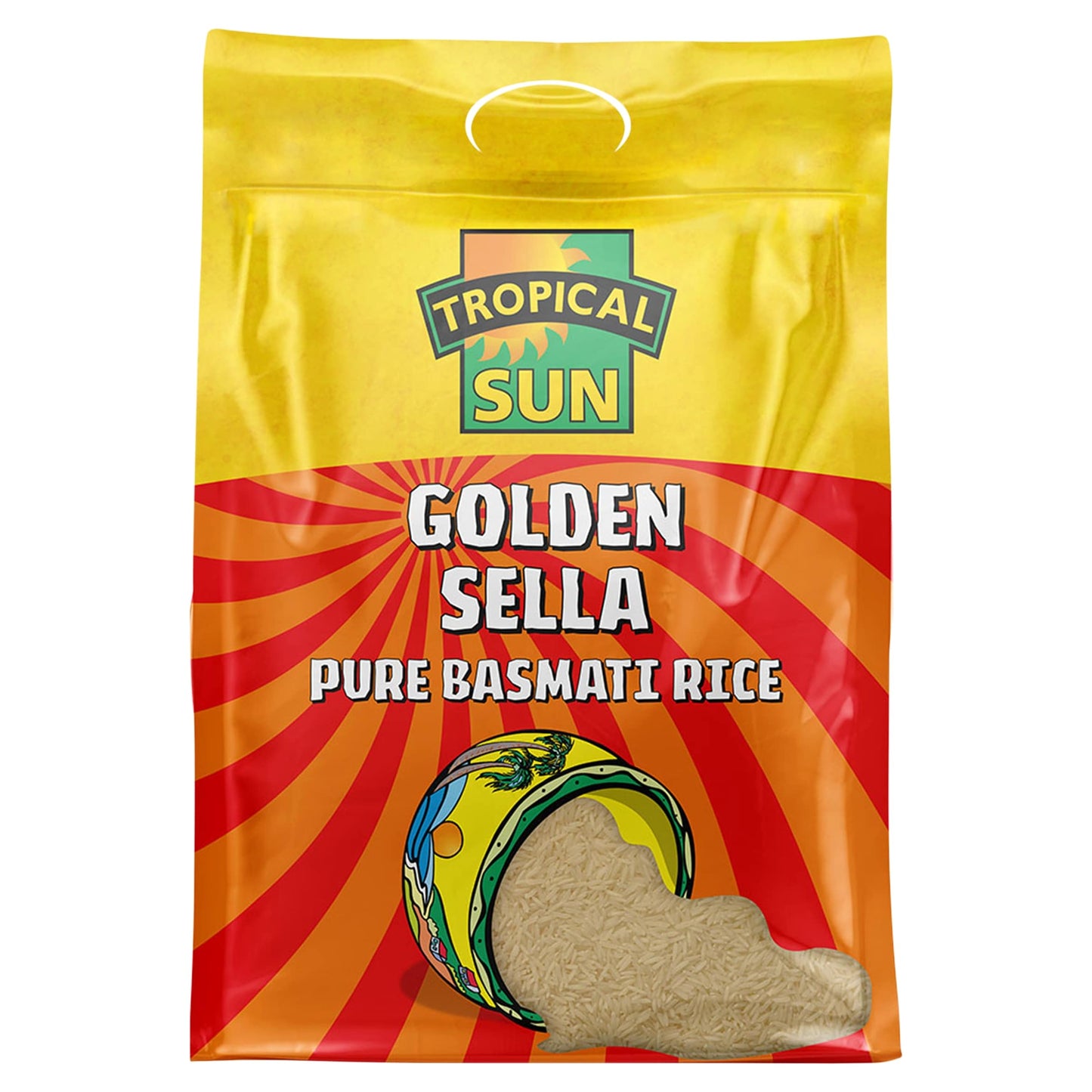Tropical Sun Golden Sella Pure Basmati Rice 5Kg — image 1
