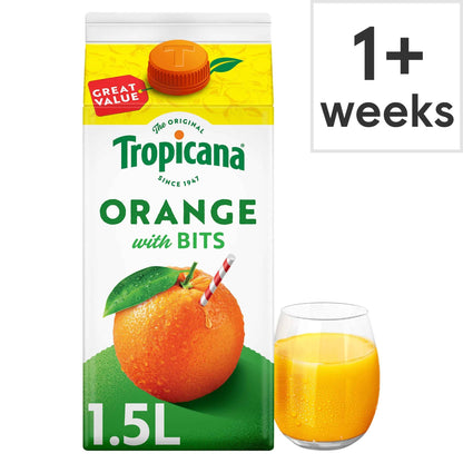 TROPICANA Original Orange Fruit Juice With Bits 1.5l