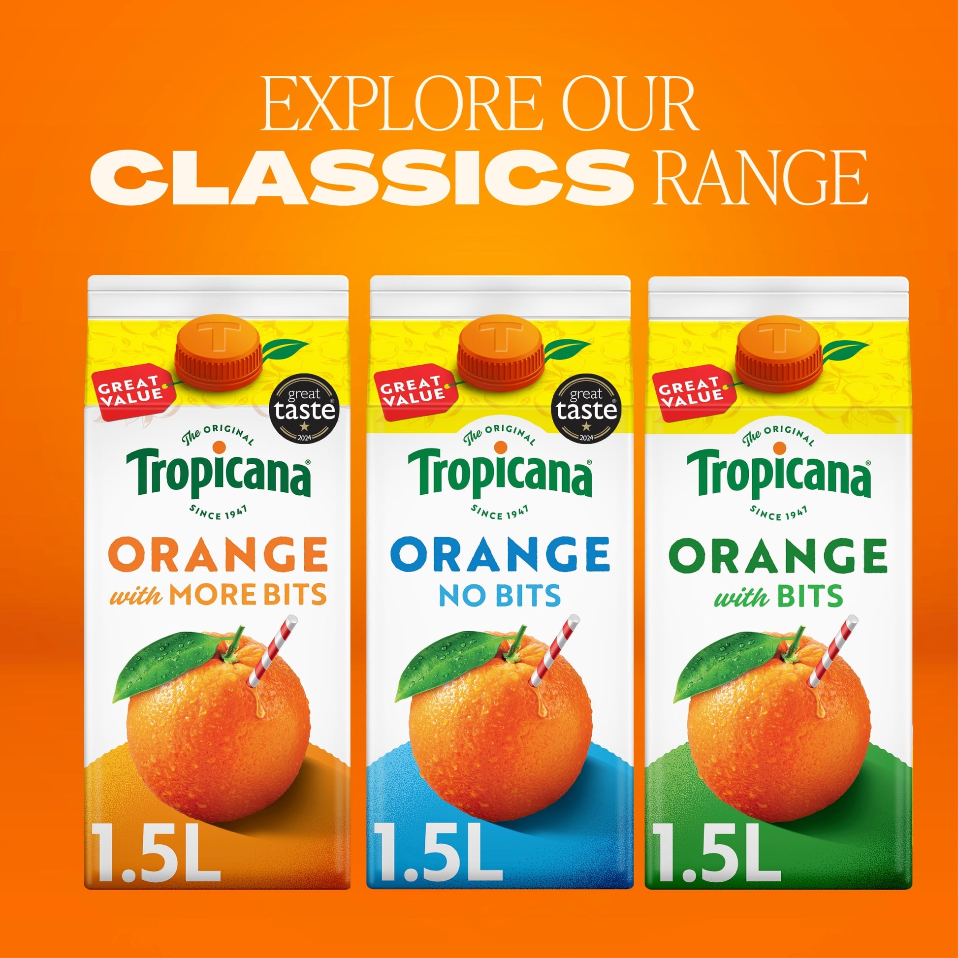 Tropicana Original Orange Fruit Juice With Bits 1.5L — image 4
