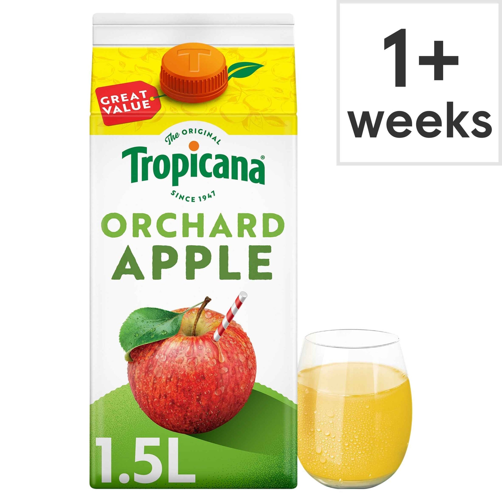 TROPICANA Pressed Apple Fruit Juice 1.5l
