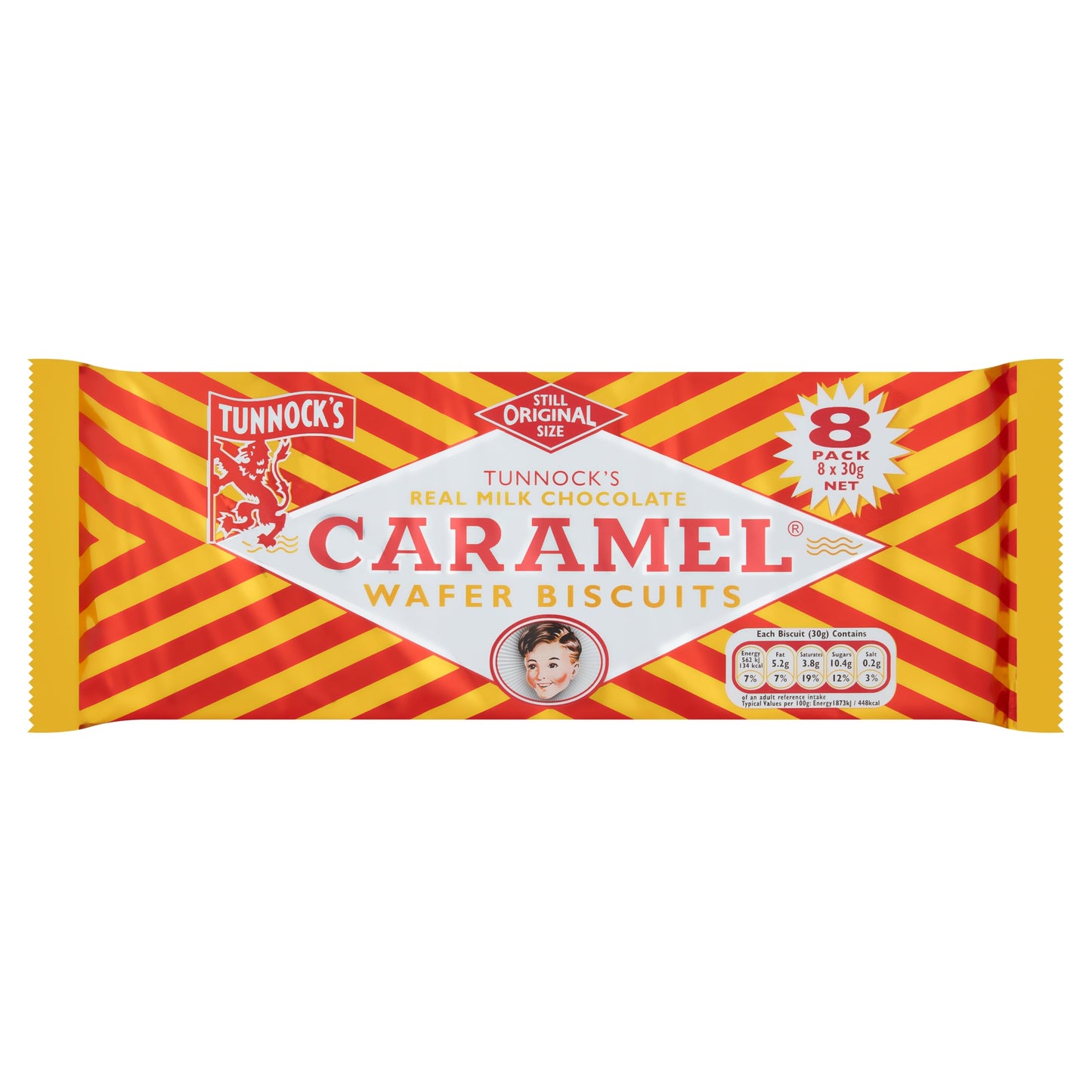 Tunnocks Milk Chocolate Caramel Wafer Biscuits Multipack, 240g — image 1