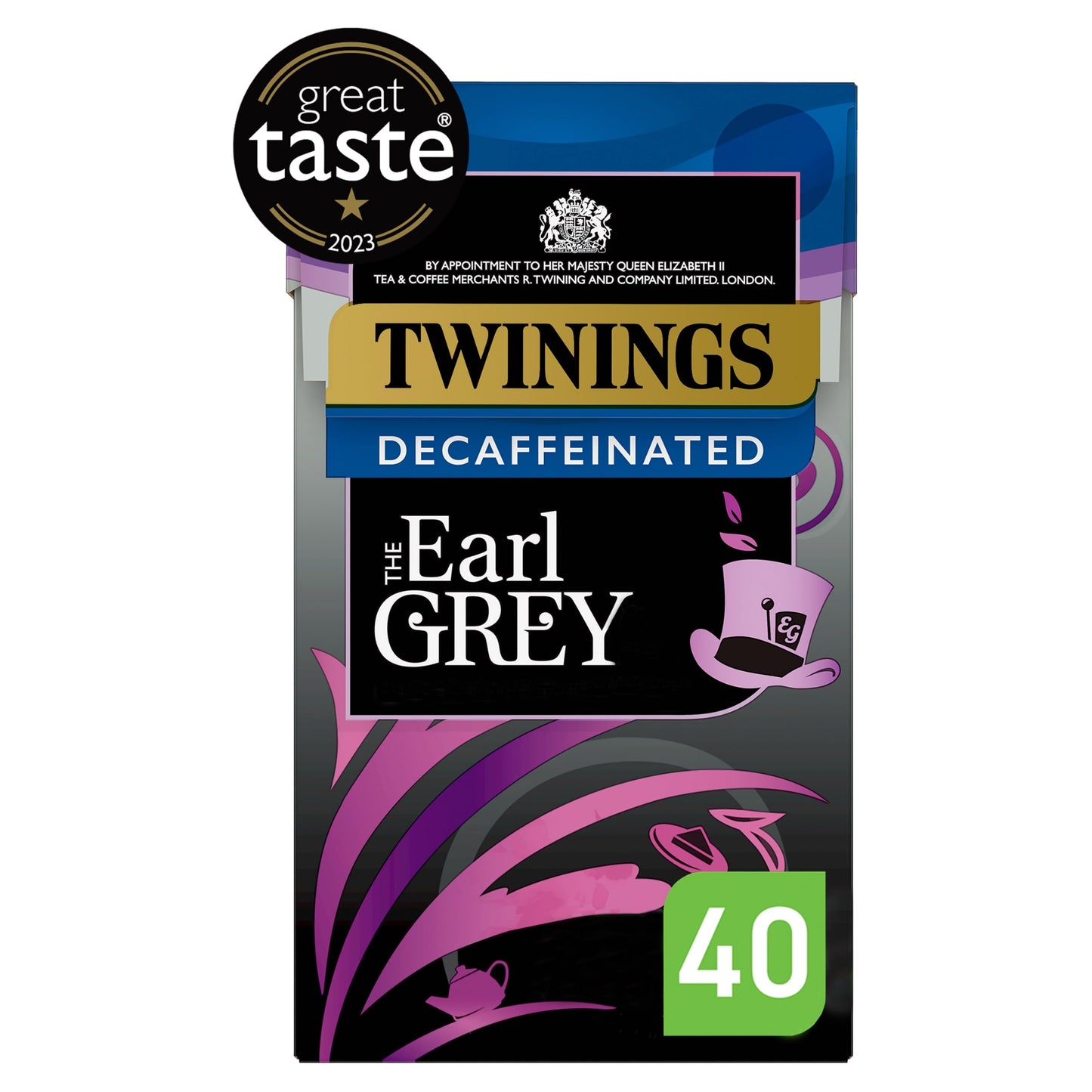 Twinings Decaffeinated Earl Grey Tea Bags 40 Pack 100g — image 1