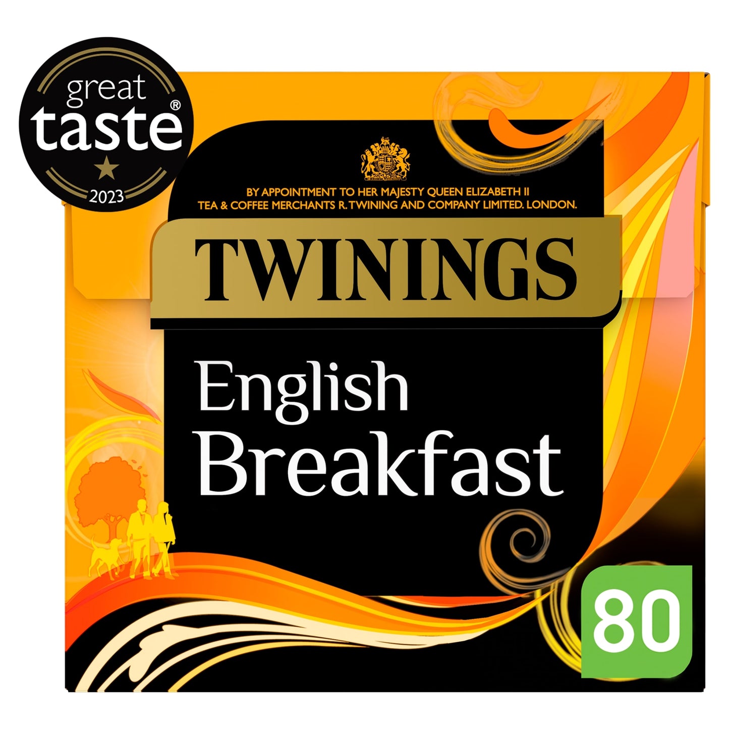 Twinings English Breakfast Tea Bags 80 Pack 200g — image 1