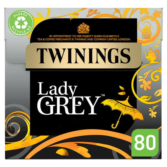 Twinings Lady Grey Tea Bags 80 Pack 200g — image 1
