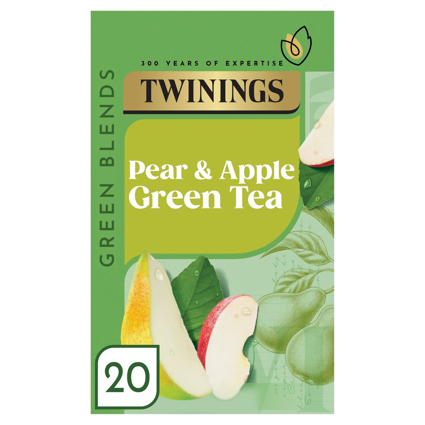 Twinings Pear & Apple Green Tea 20 Pack 40g — image 1