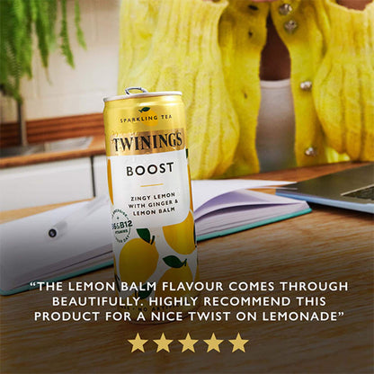 Twinings Sparkling Tea Boost Zingy Lemon with Ginger 4x250ml — image 5