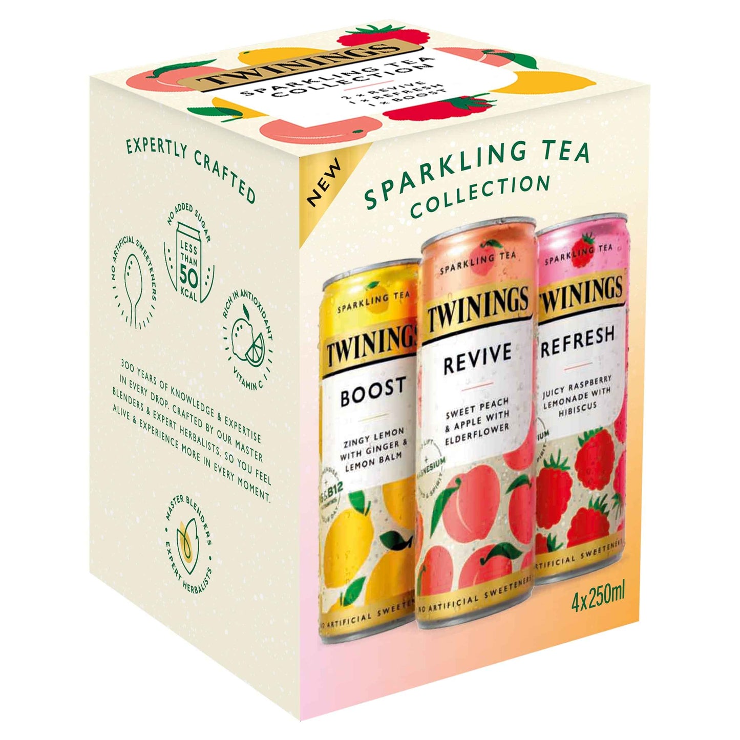 TWININGS Sparkling Tea Collection Multipack 4x250ml