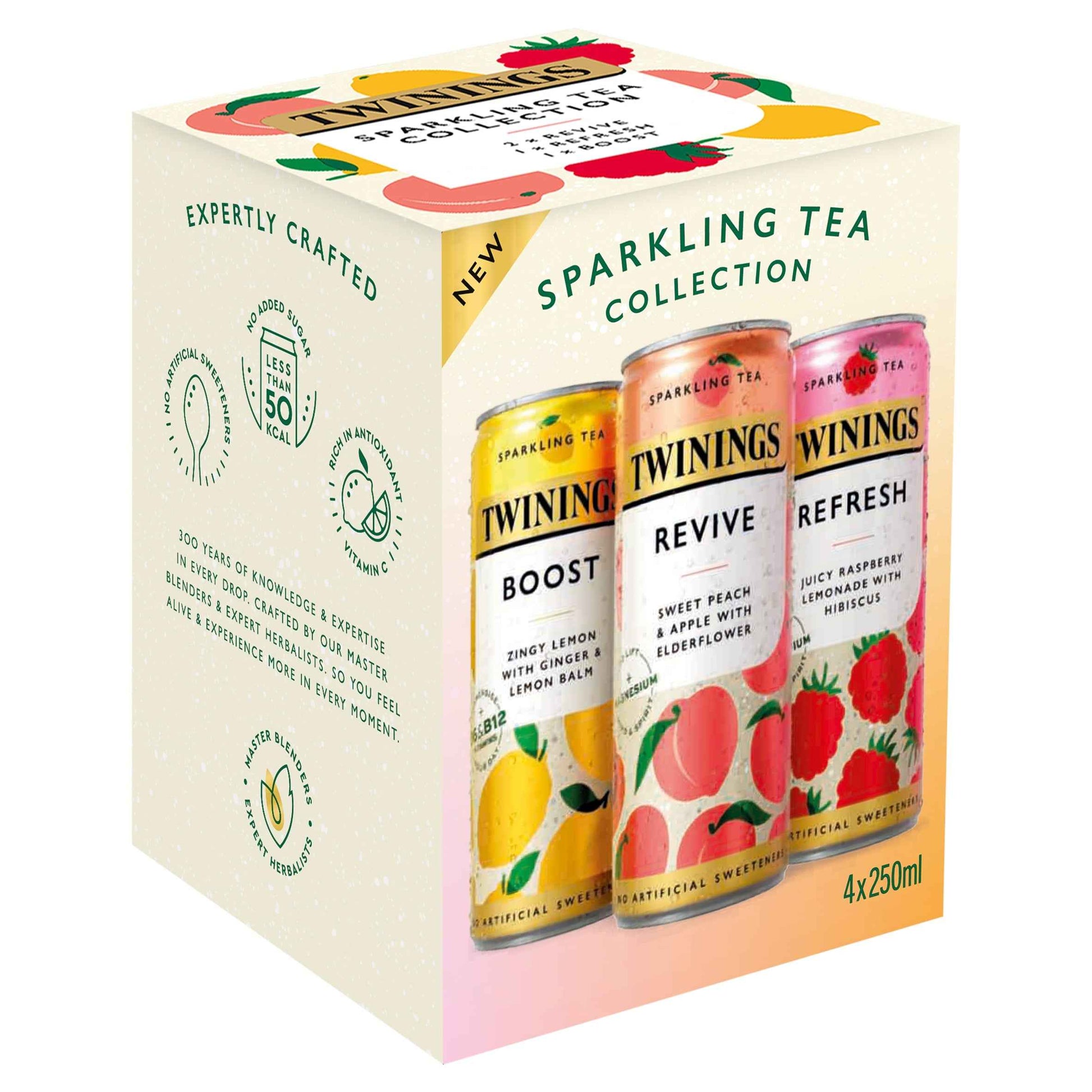 TWININGS Sparkling Tea Collection Multipack 4x250ml