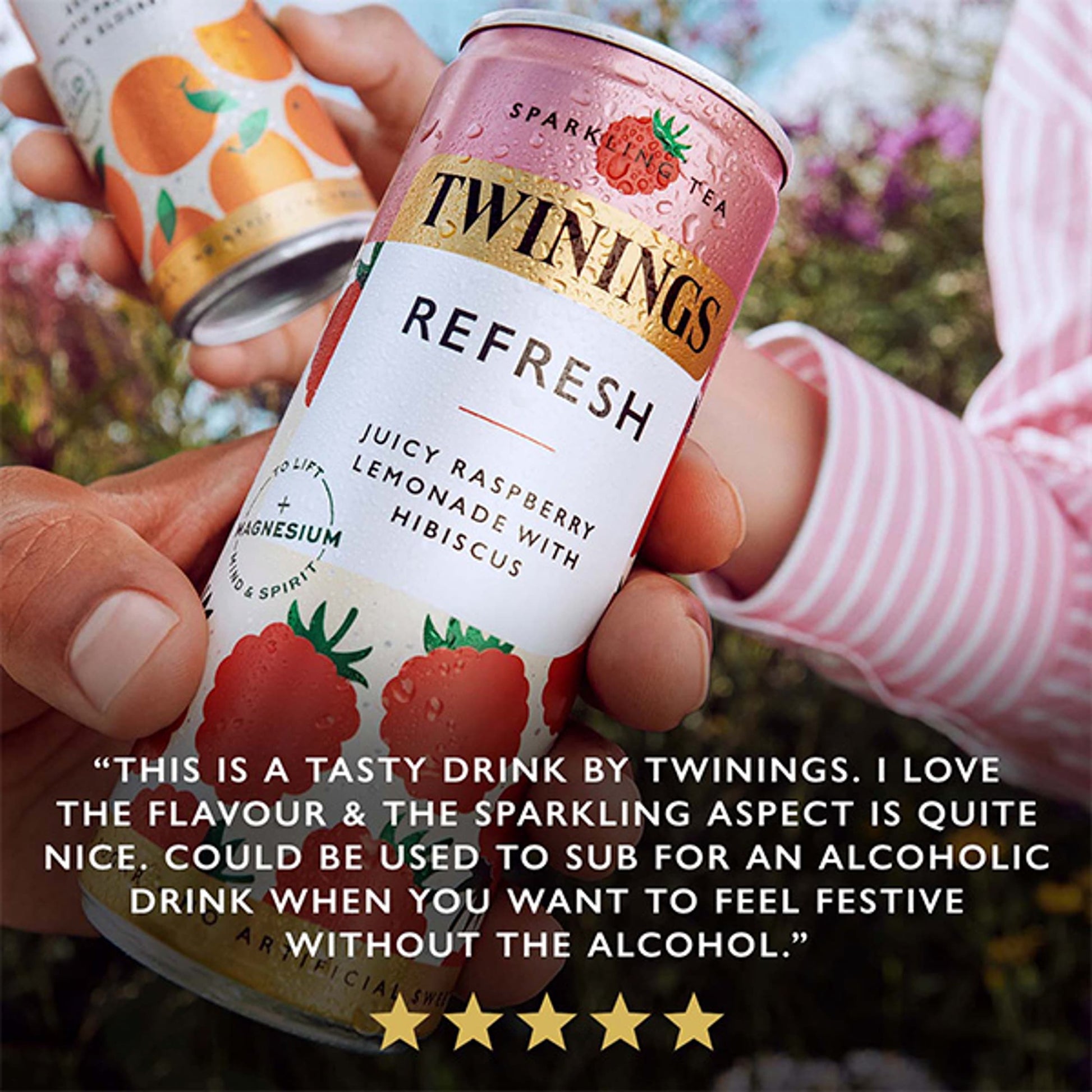 Twinings Sparkling Tea refresh Juicy Raspberry Lemonade with Hibiscus 4x250ml — image 5