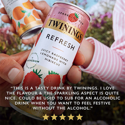 Twinings Sparkling Tea refresh Juicy Raspberry Lemonade with Hibiscus 4x250ml — image 5