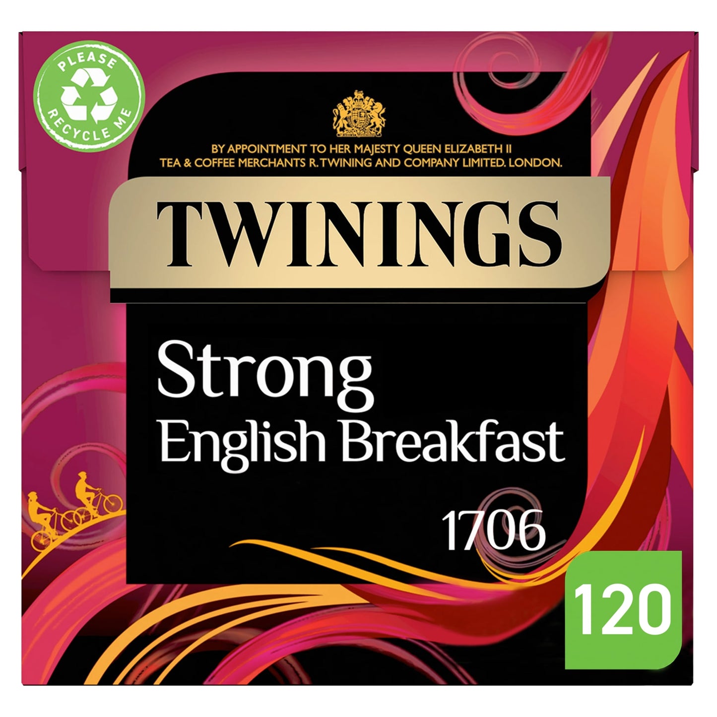 Twinings Strong English Breakfast 120 Tea Bags 375g — image 1
