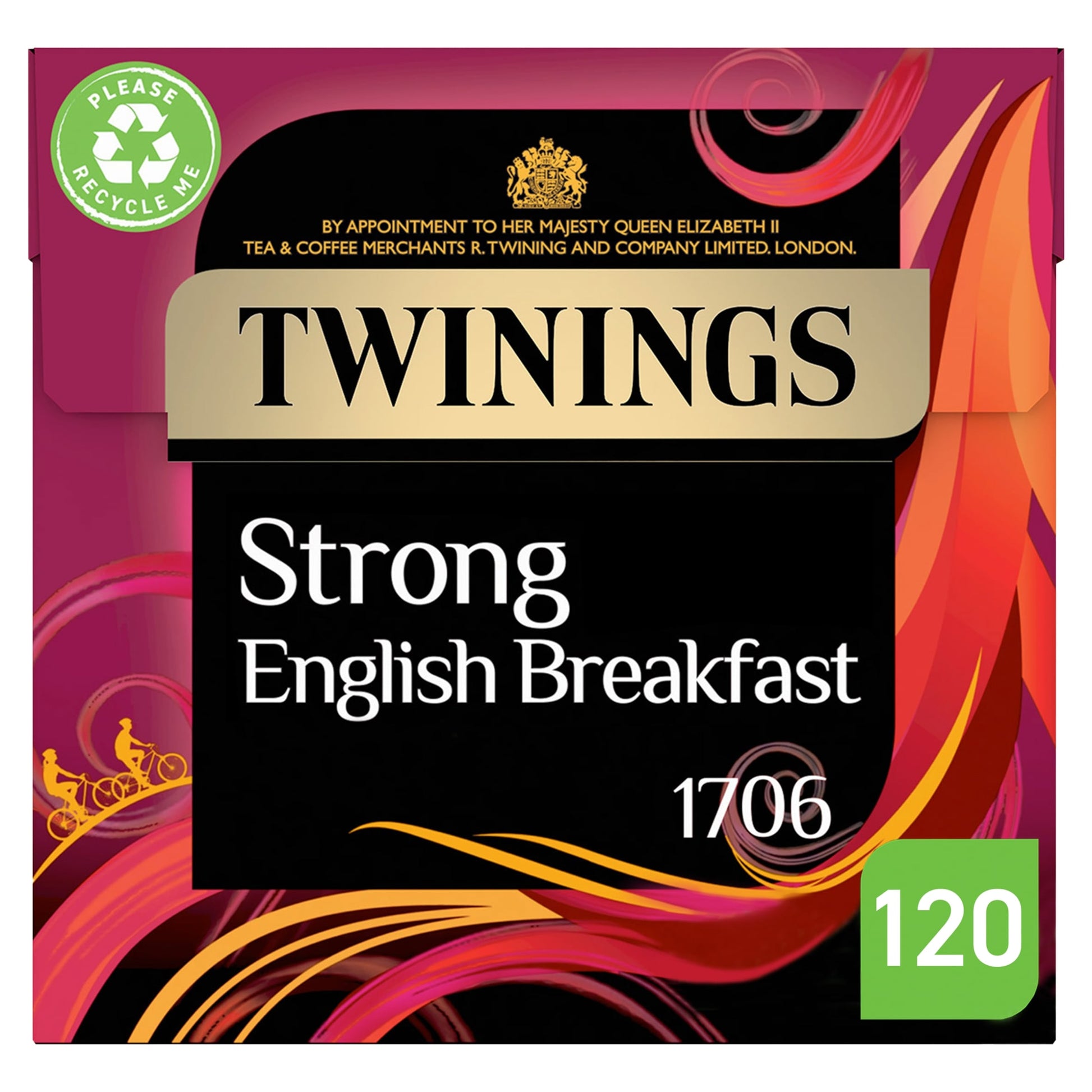 Twinings Strong English Breakfast 120 Tea Bags 375g — image 1