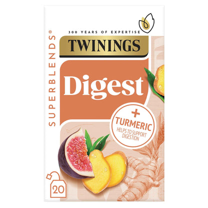 TWININGS Superblends Digest Ginger & Turmeric 20 Tea Bags 40g