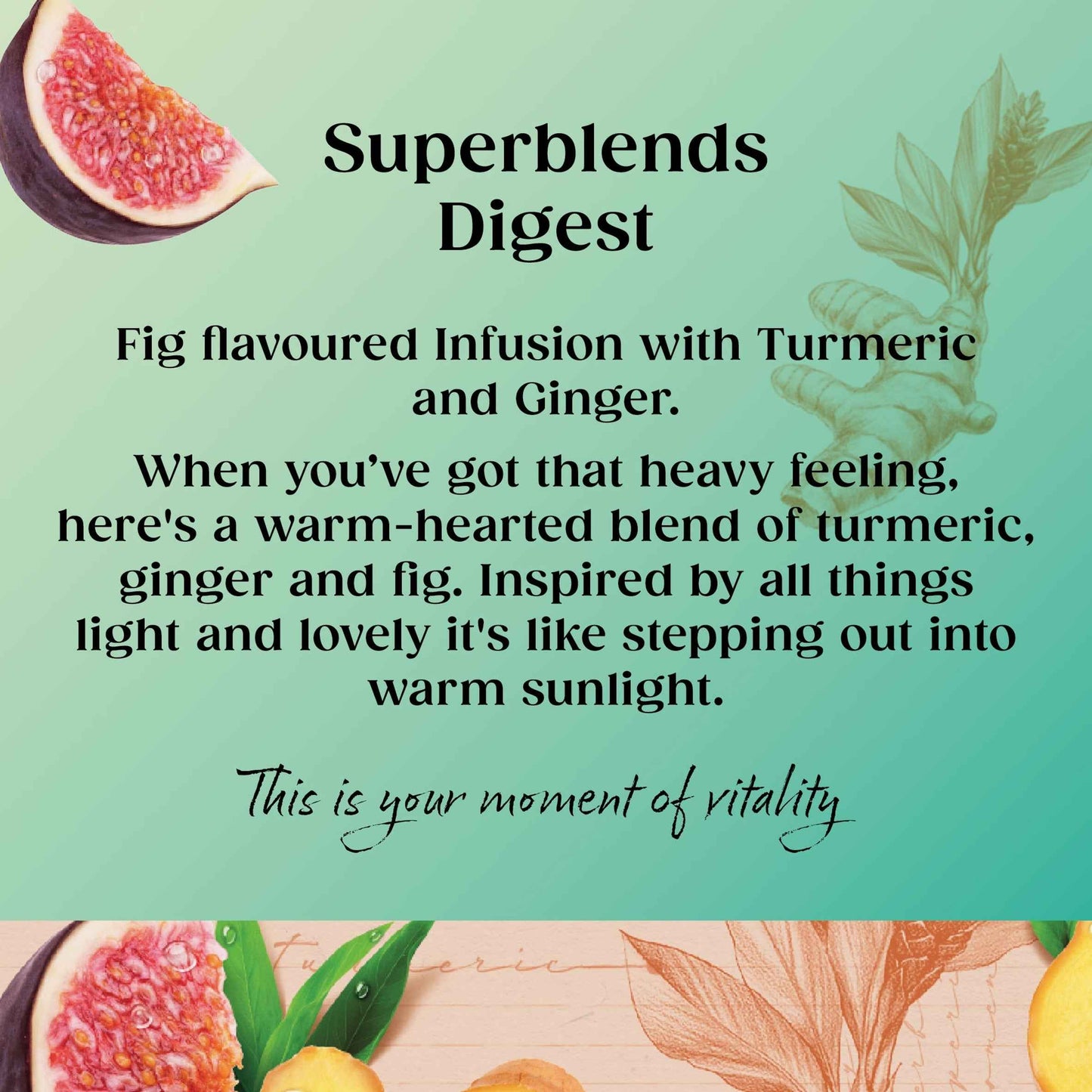 TWININGS Superblends Digest Ginger & Turmeric 20 Tea Bags 40g