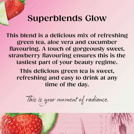 Twinings Superblends Glow Strawberry & Cucumber with Green Tea 20 Tea Bags 40g — image 2