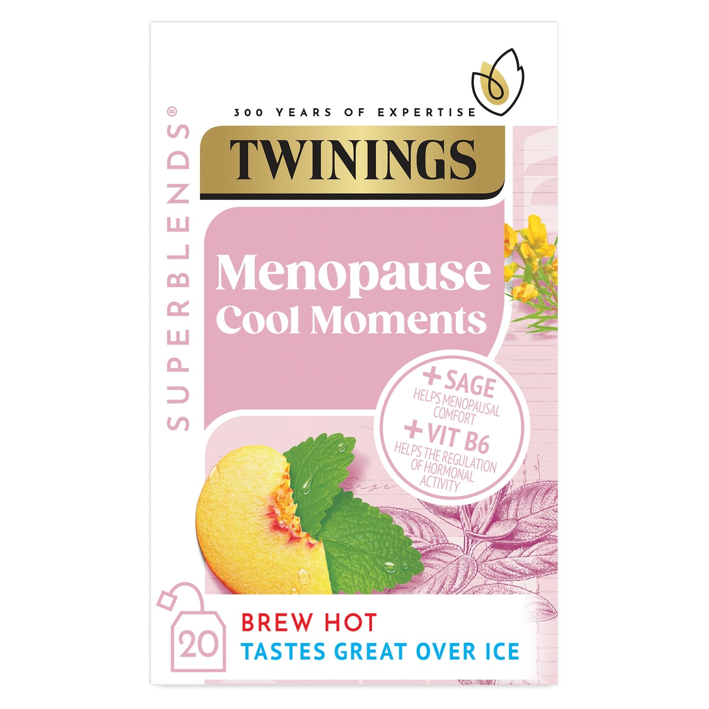 Twinings Superblends Menopause Cool Moments 20 Tea Bags 40g — image 1