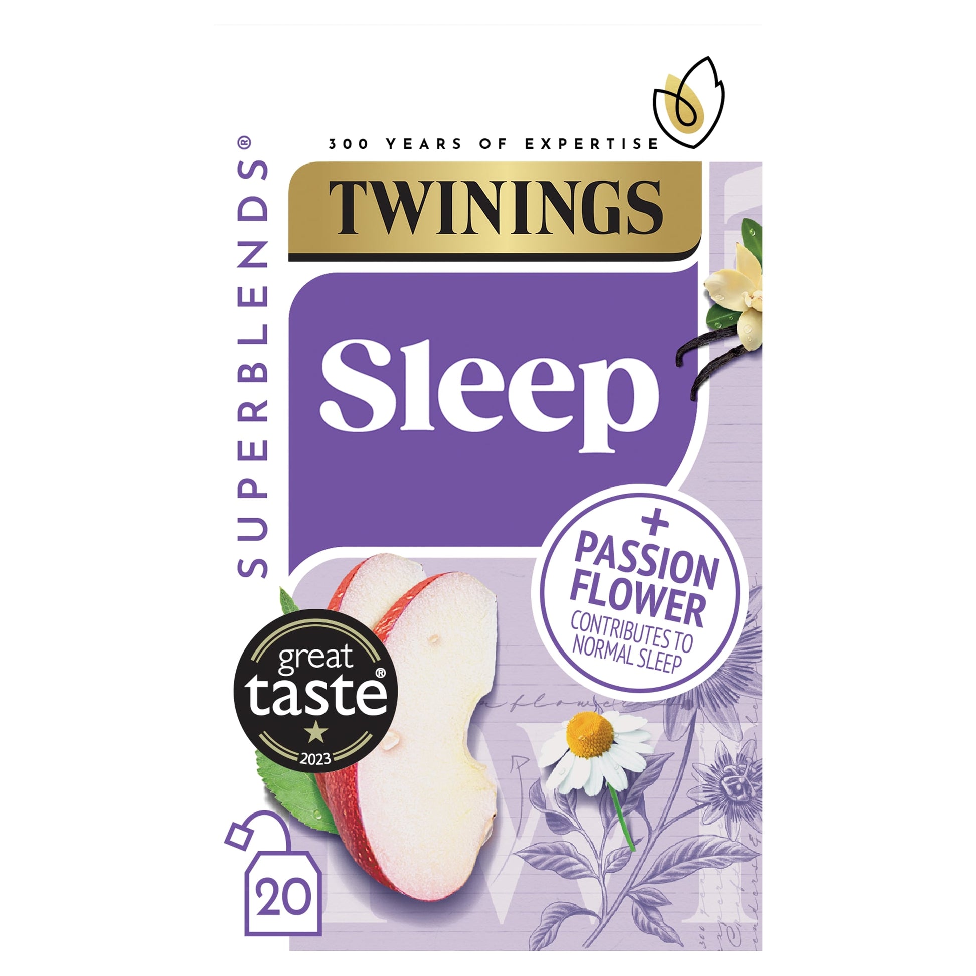 Twinings Superblends Sleep Spiced Apple & Vanilla 20 Tea Bags 30g — image 1